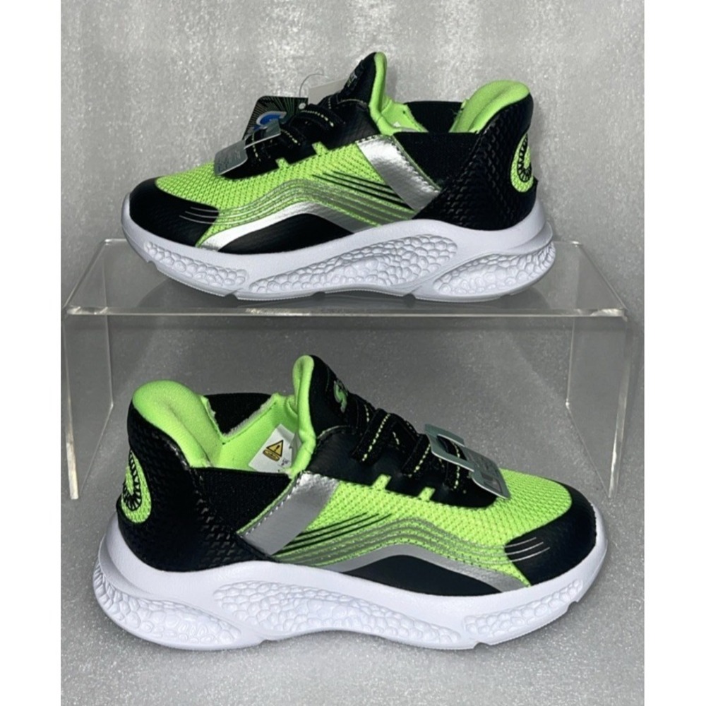 S Sport By Skechers Myles Sneakers Light Up Stretch Laces Strap Boys Size 6 NEW - Picture 4 of 17